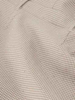 Aansluitende blazer jurk met pied-de-poule patroon en strass steentjes
