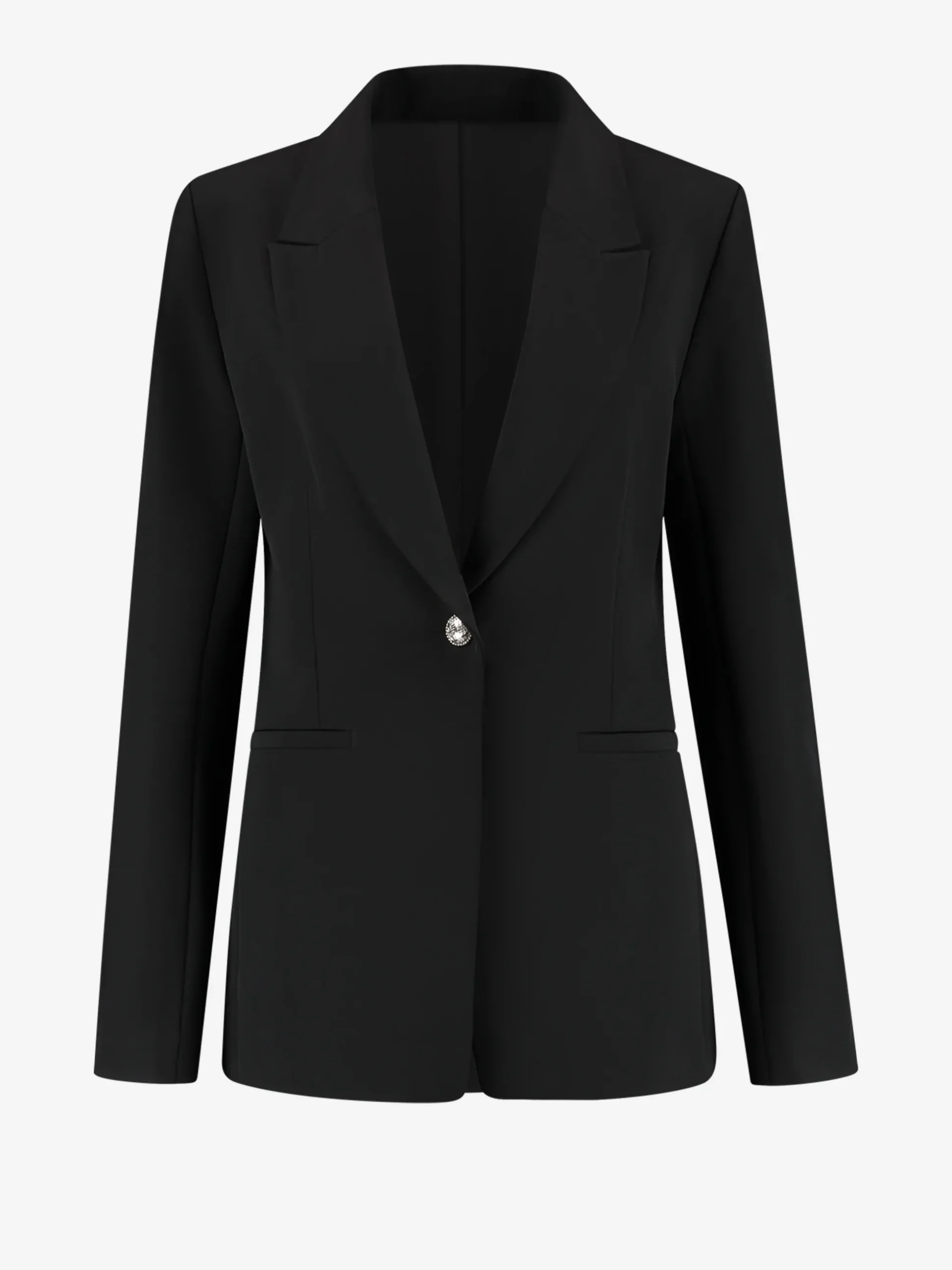 Aansluitende blazer met glitter studs