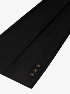 Aansluitende flared pantalon met naden en N-knopen
