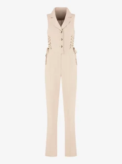 Aansluitende jumpsuit met veter details