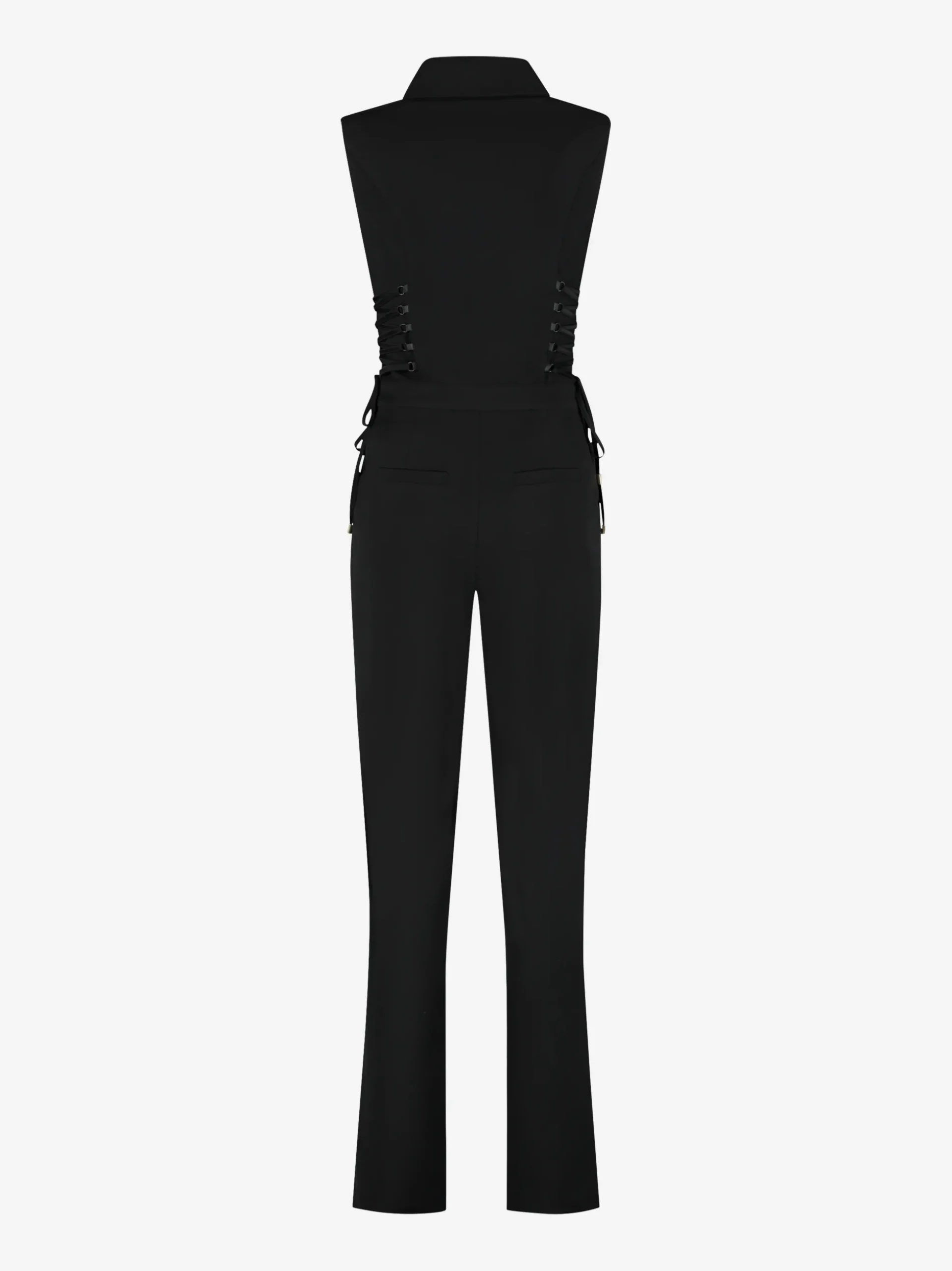 Aansluitende jumpsuit met veter details