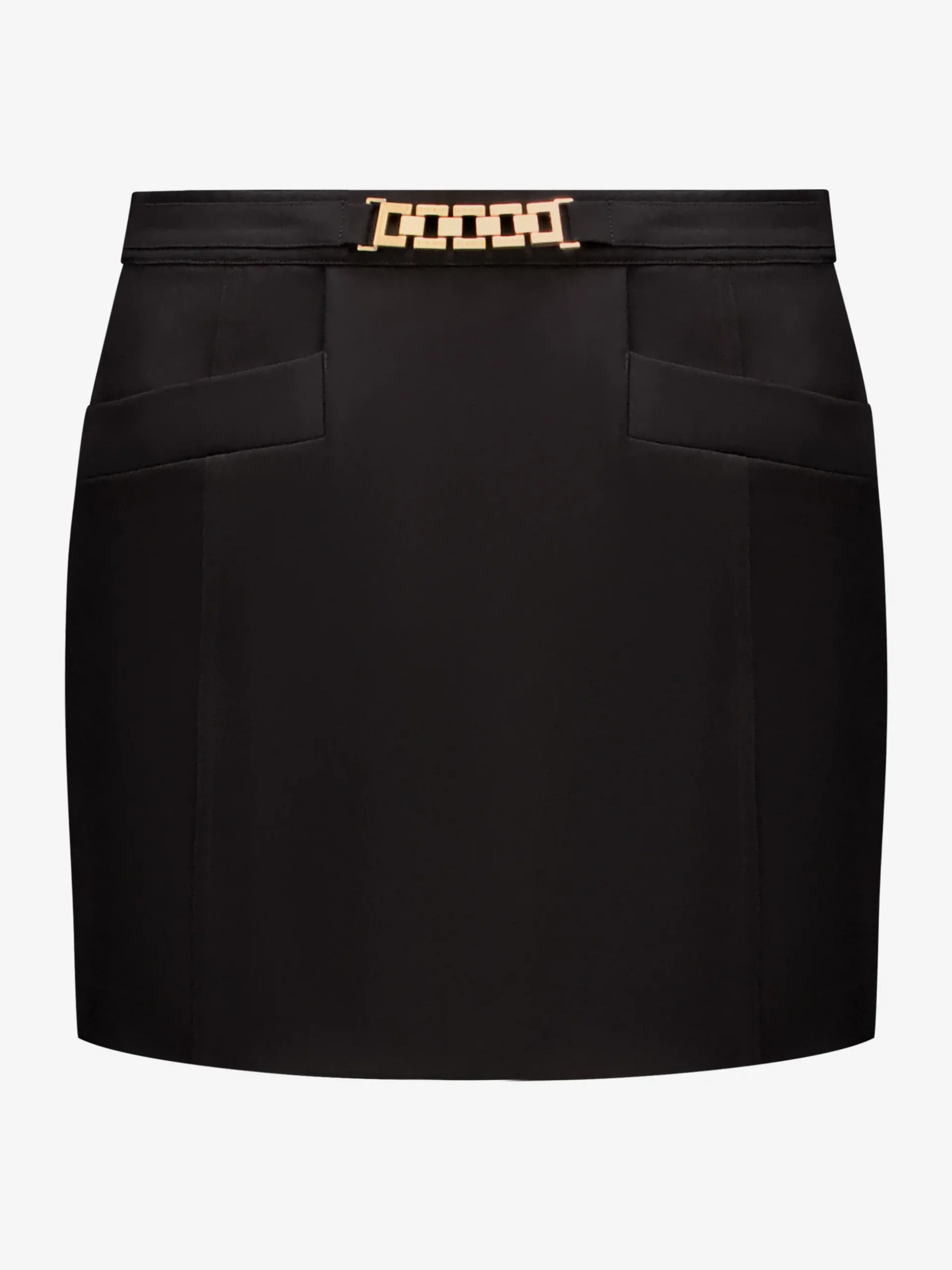 Aansluitende korte skort met ketting detail