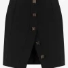 Aansluitende skort met split en NIKKIE studs