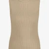 Aansluitende tank top met glitters