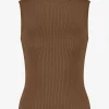 Aansluitende tank top met glitters