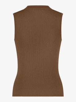 Aansluitende tank top met glitters
