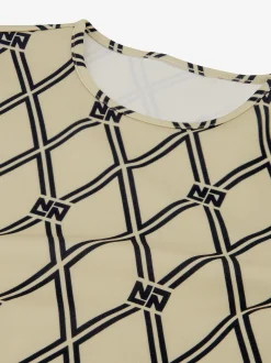Aansluitende top met N&N logo patroon