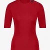 Aansluitende top met rits detail
