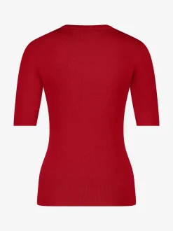 Aansluitende top met rits detail