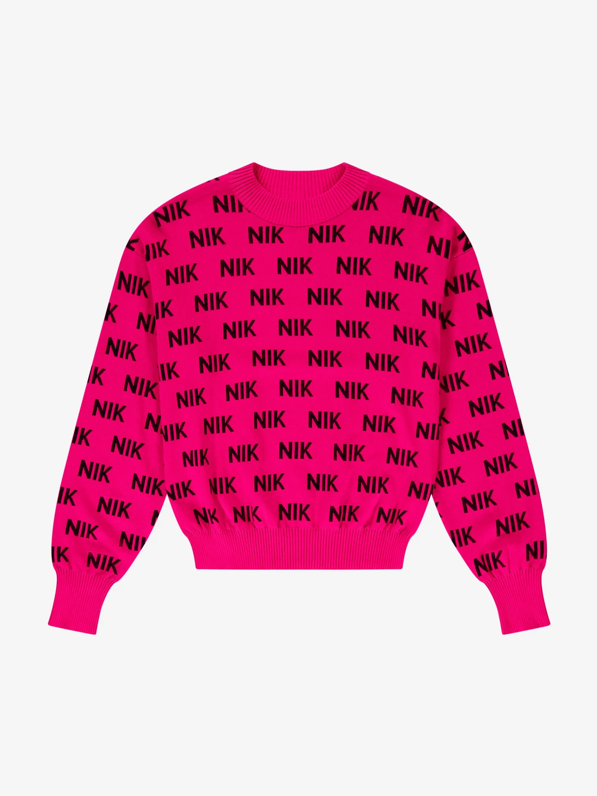 Aansluitende trui met NIK&NIK logo patroon