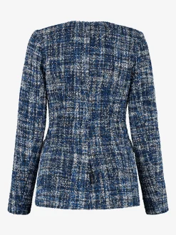 Aansluitende tweed blazer
