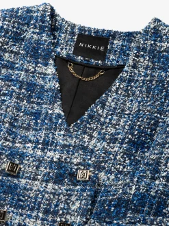 Aansluitende tweed blazer