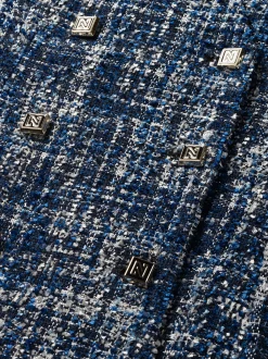 Aansluitende tweed jurk