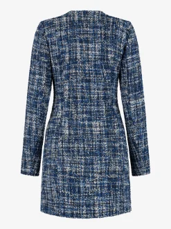 Aansluitende tweed jurk
