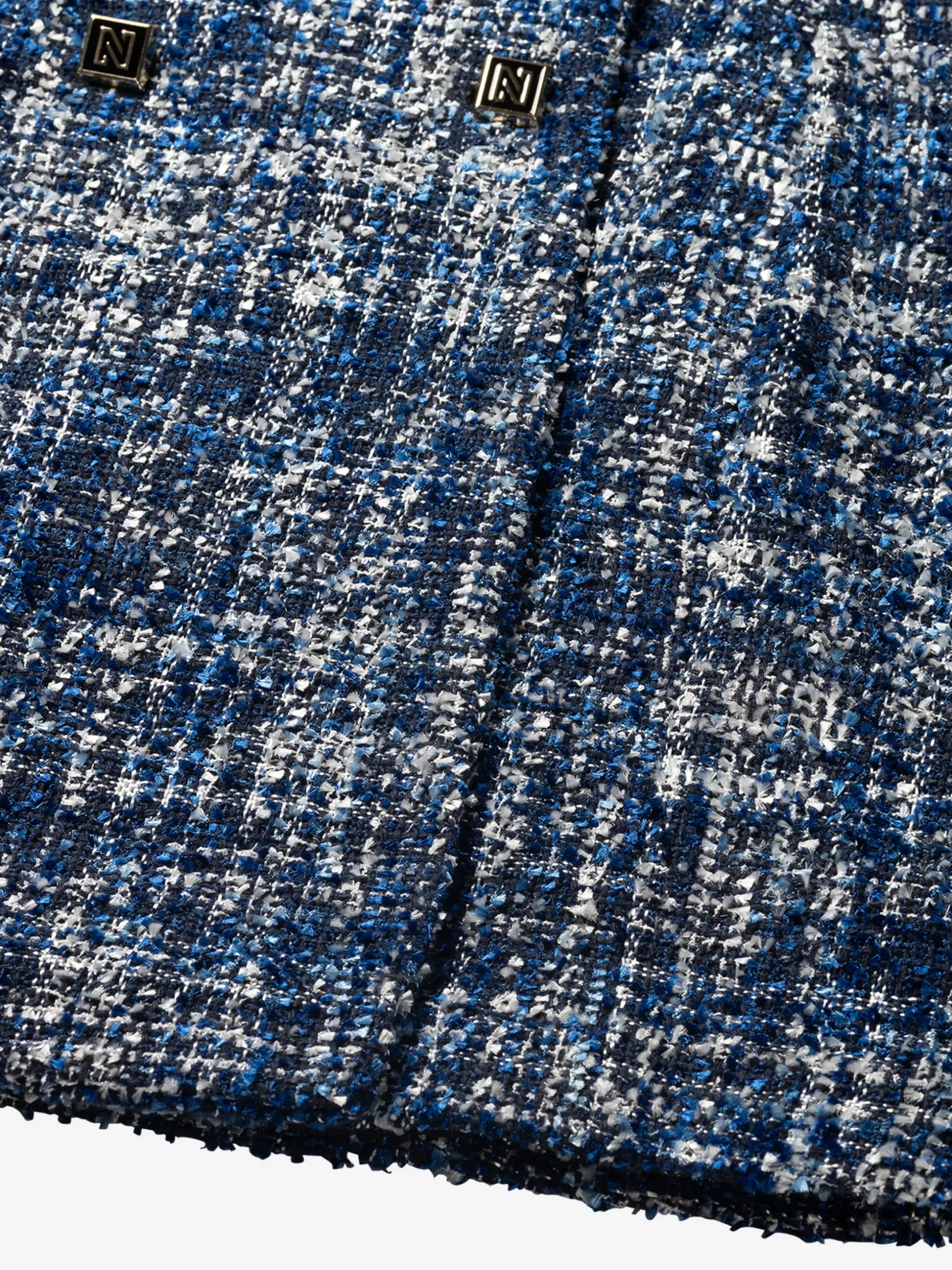 Aansluitende tweed jurk