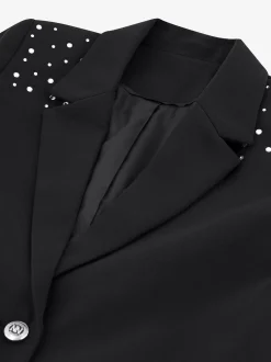 Blazer met glitter studs