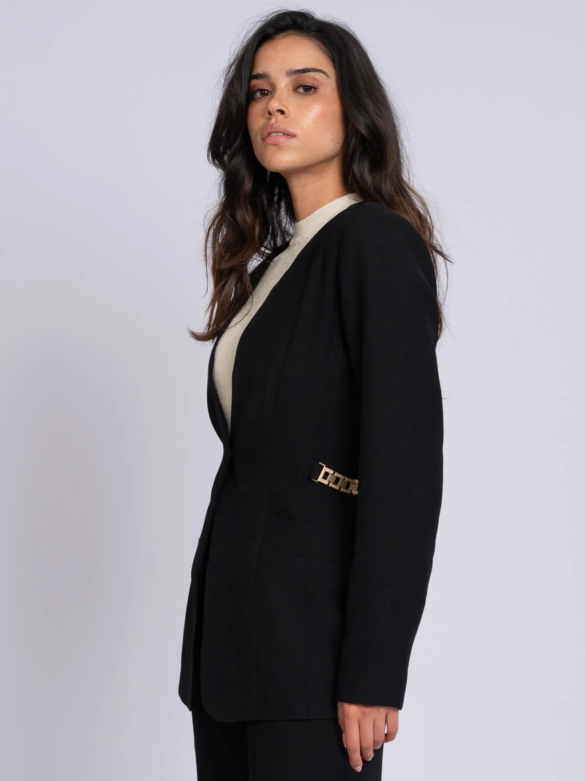 Blazer met ketting detail