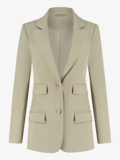 Blazer met N-knopen en dubbele klepzakken