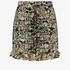 Bloemenprint rok met ruches