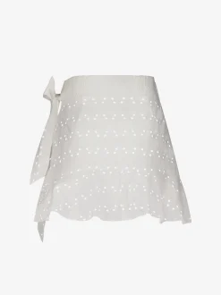 Broderie anglaise wikkelrok