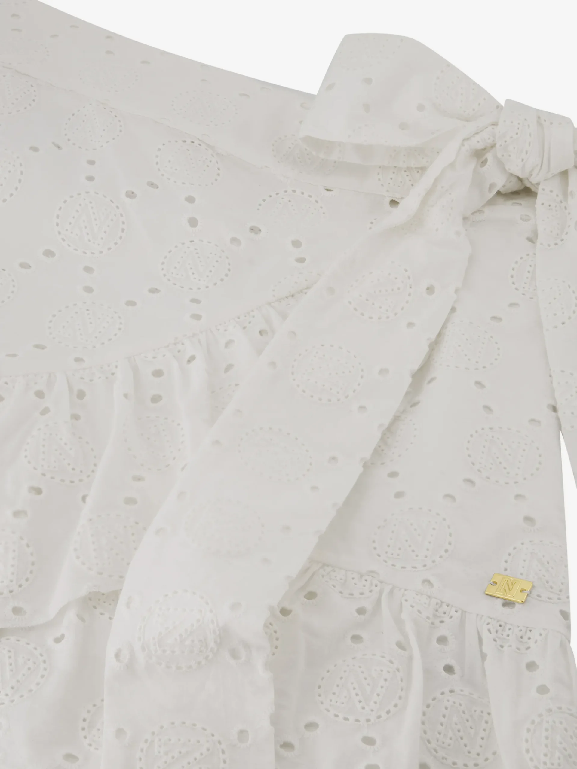 Broderie anglaise wikkelrok