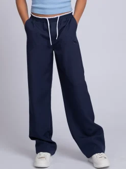 Broek met dubbele tailleband en trekkoord