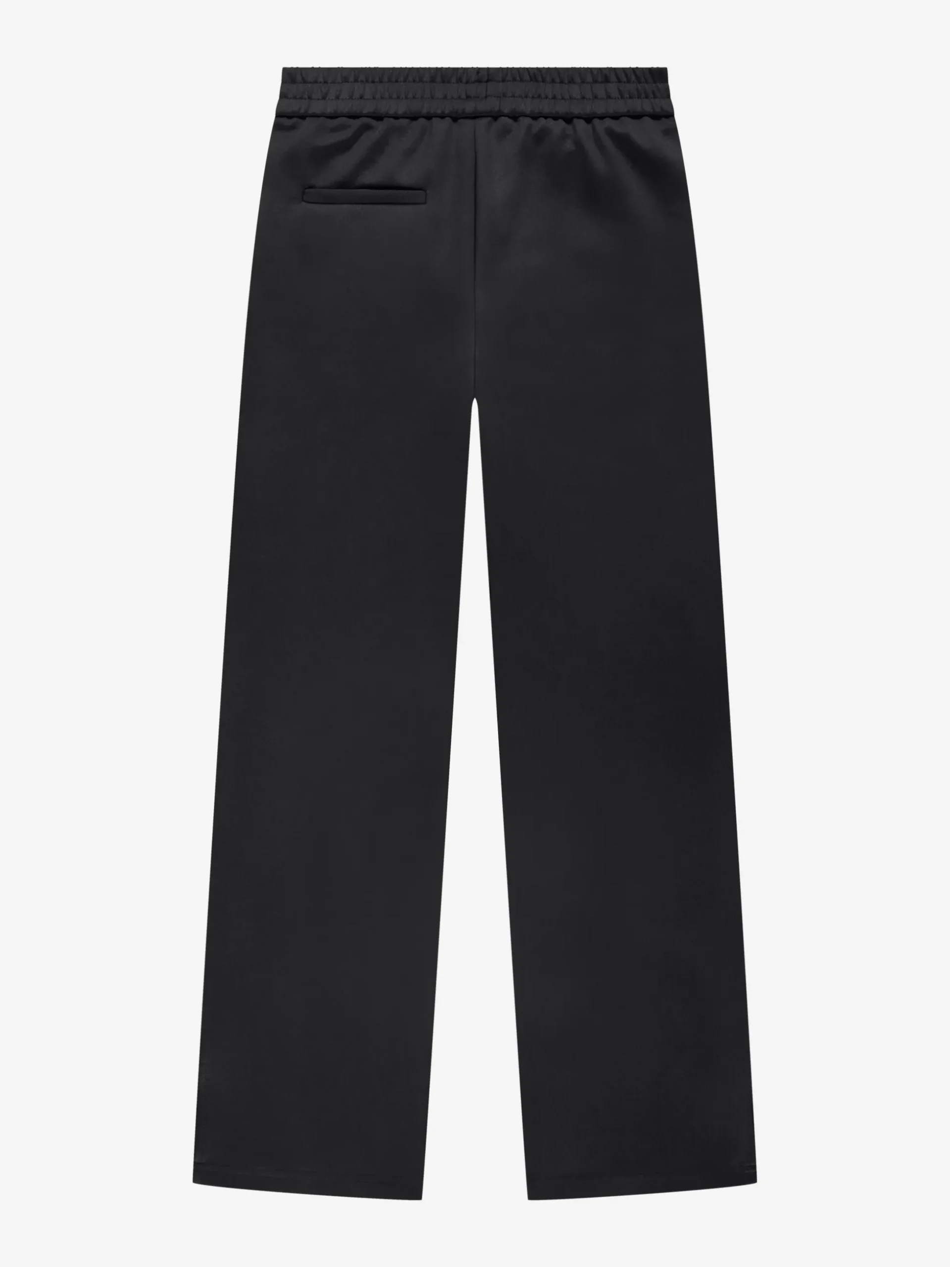 Broek met elastische tailleband en split