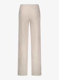 Broek met pied-de-poule patroon en strass steentjes