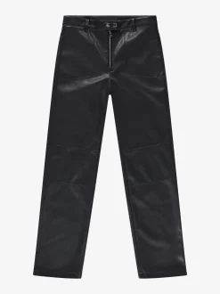 Broek van imitatieleer met rits