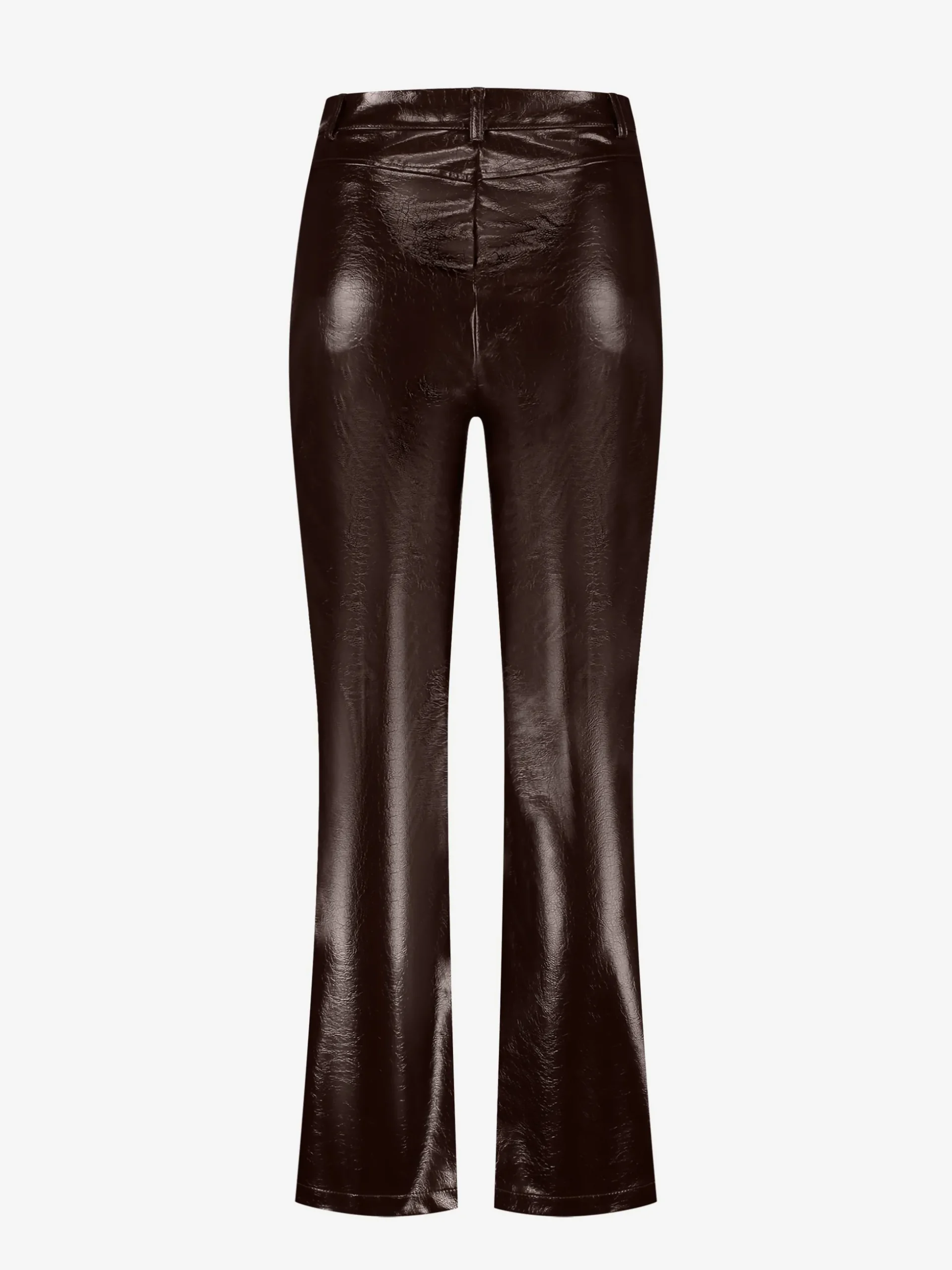 Broek van imitatieleer met craquelu00e9 patroon