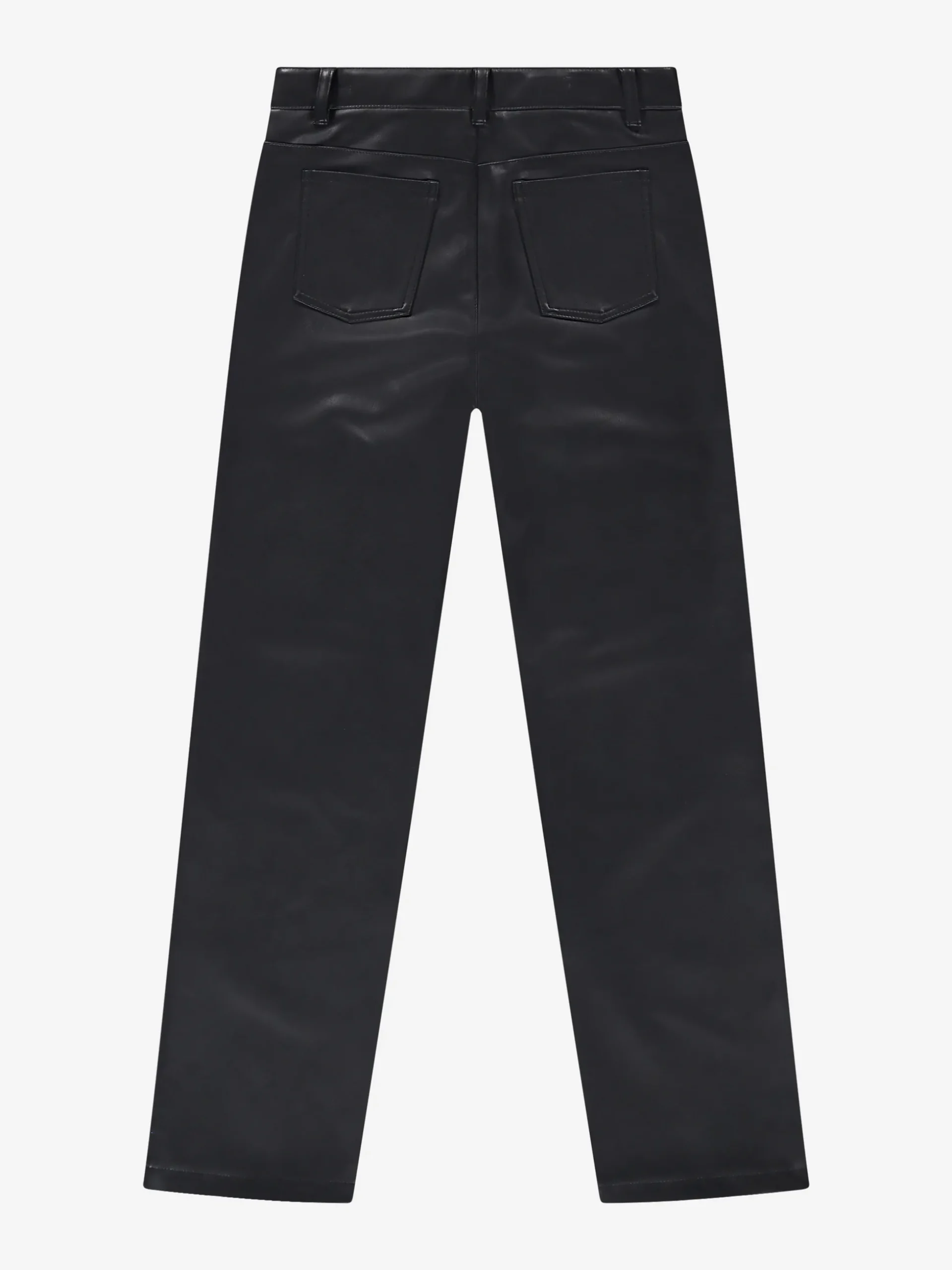 Broek van imitatieleer met rits
