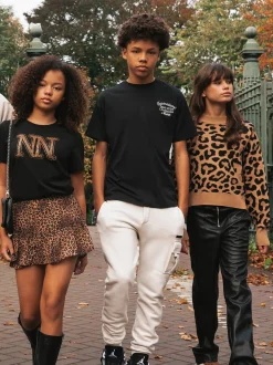 Broek van imitatieleer met rits