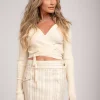 Cardigan met strikkoord