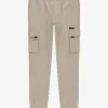 Cargo broek met elastische tailleband en trekkoord