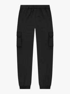 Cargo broek met elastische tailleband en trekkoord
