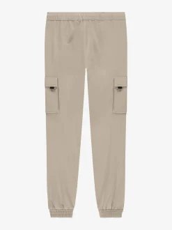 Cargo broek met elastische tailleband en trekkoord