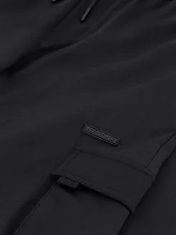 Cargo broek met elastische tailleband en trekkoord