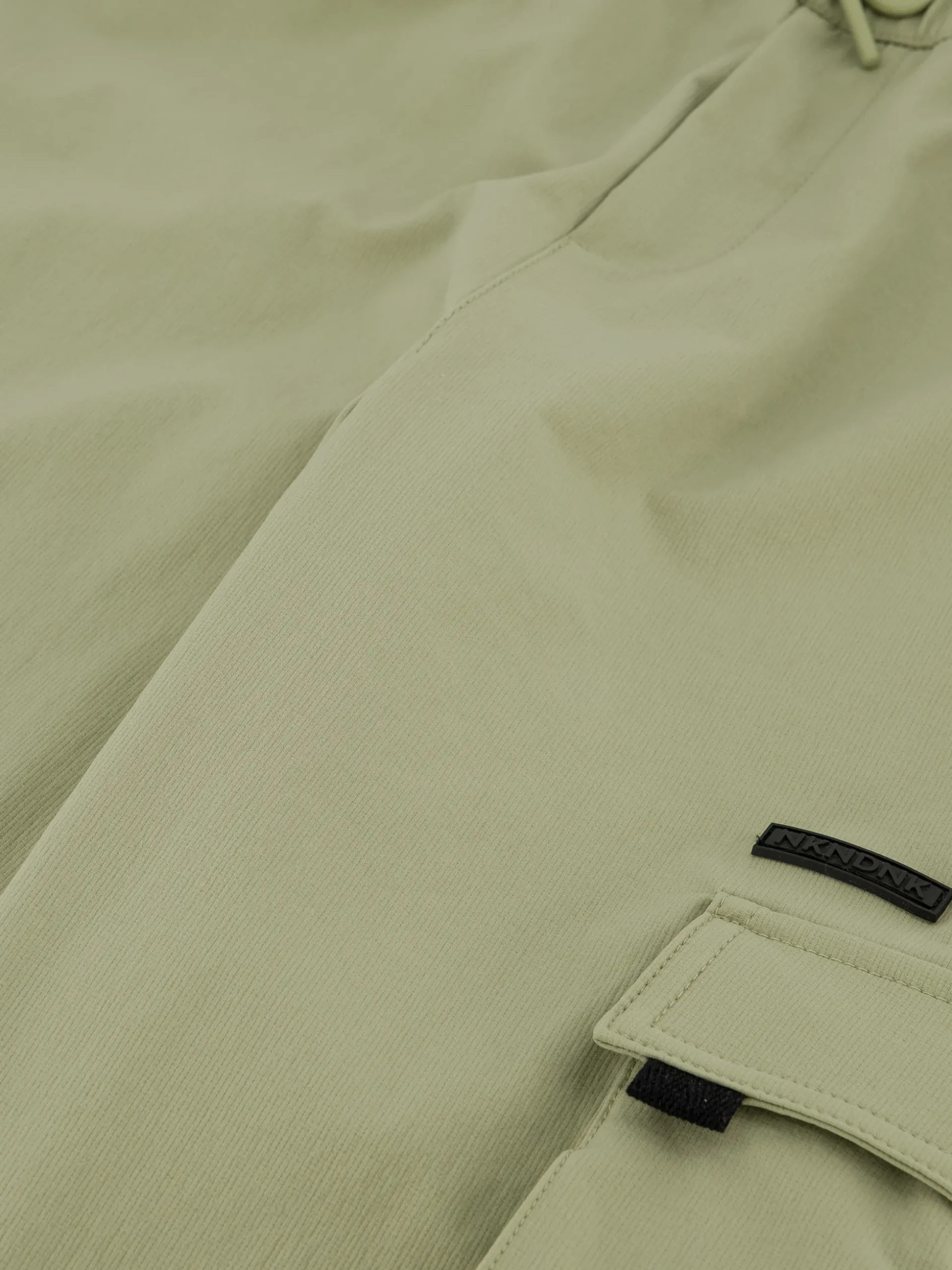 Cargo broek met elastische tailleband en trekkoord