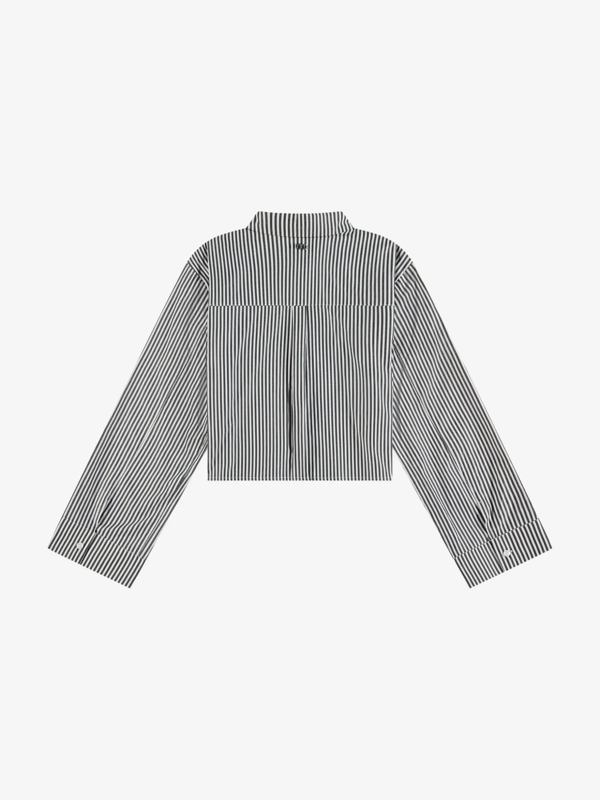 Cropped blouse met wijde mouwen en strass details
