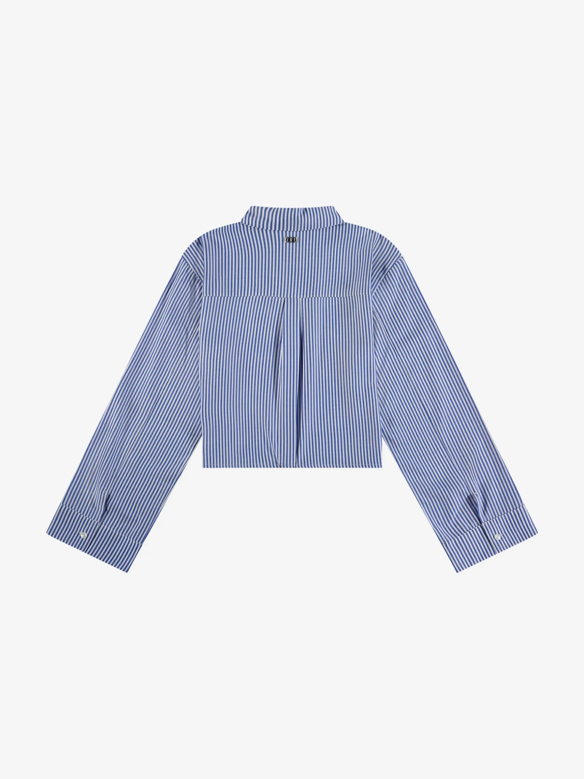 Cropped blouse met wijde mouwen en strass details