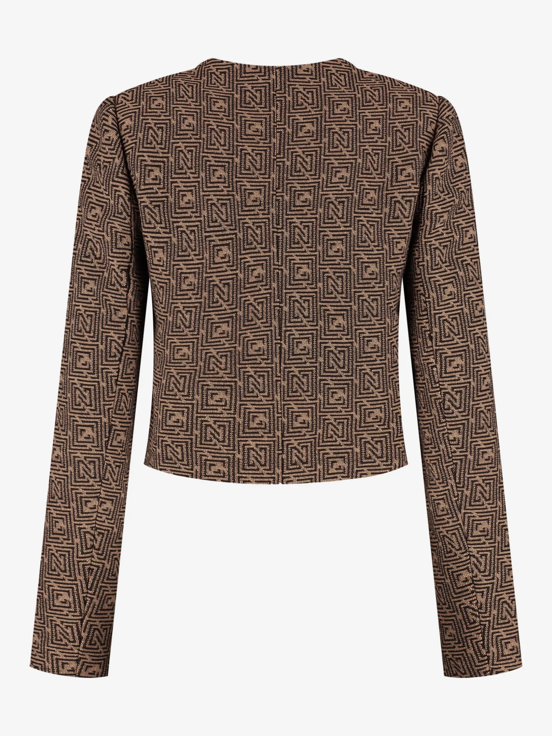 Cropped jack met logo patroon