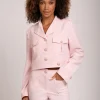 Cropped jacket met FH knopen