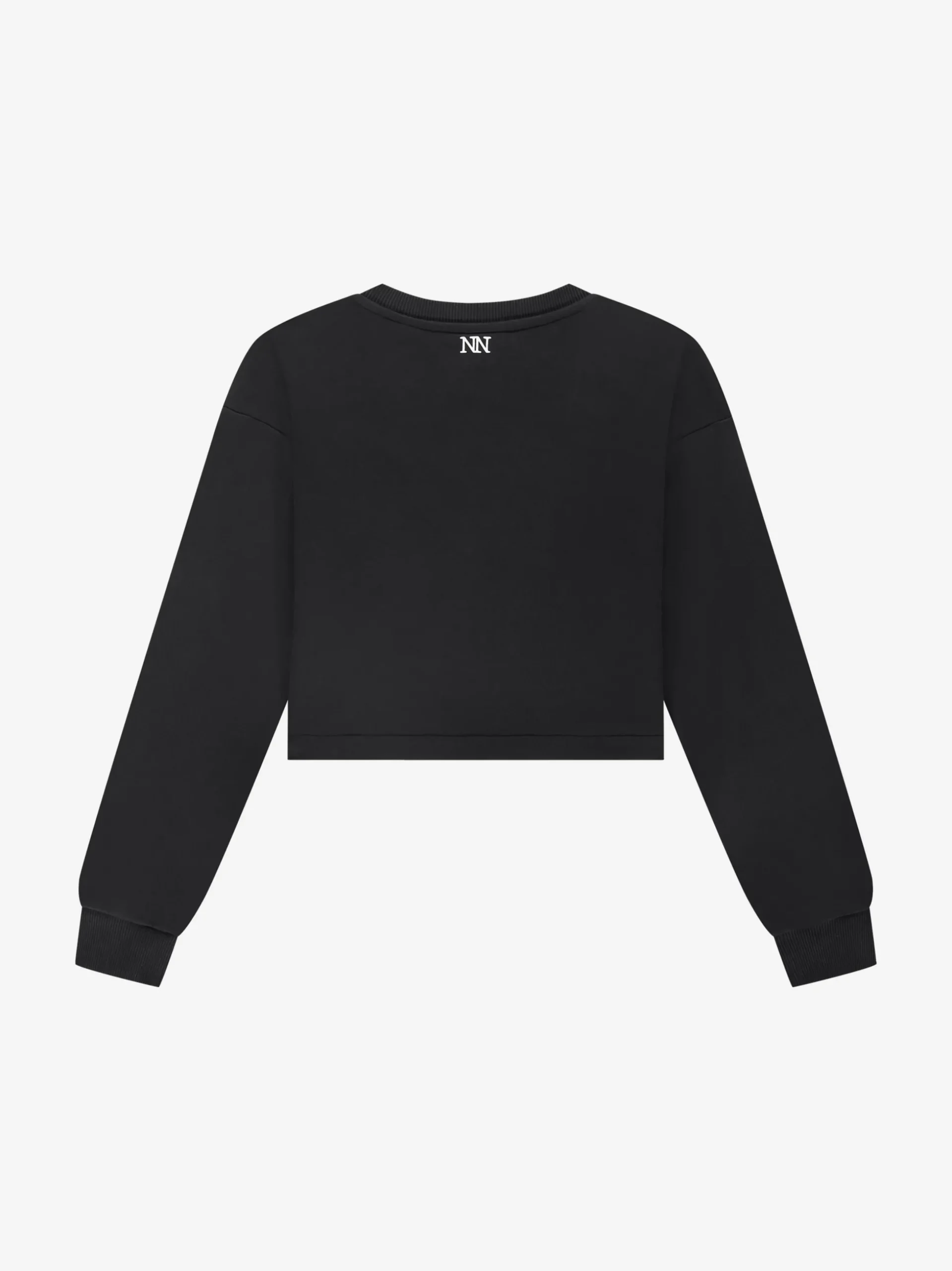 Cropped sweater met borstzakje