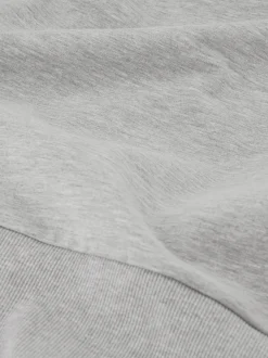 Cropped sweater met brede elastische tailleband