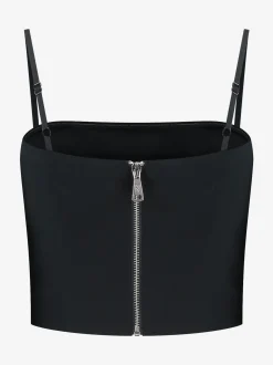 Cropped top met pailletten