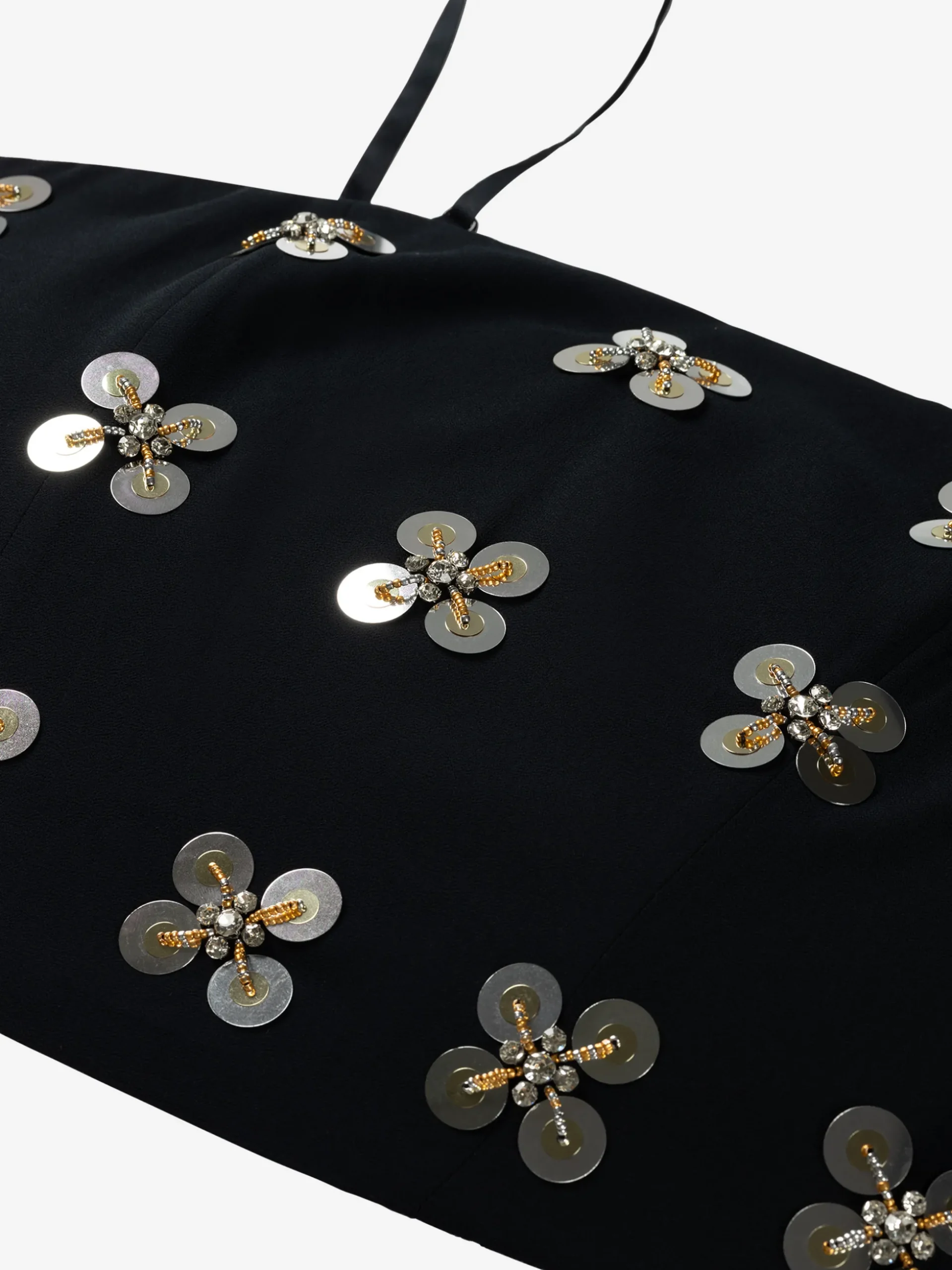 Cropped top met pailletten