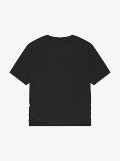 Cropped T-shirt met gedrapeerd detail
