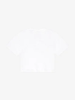 Cropped T-shirt met grafisch NIK&NIK logo