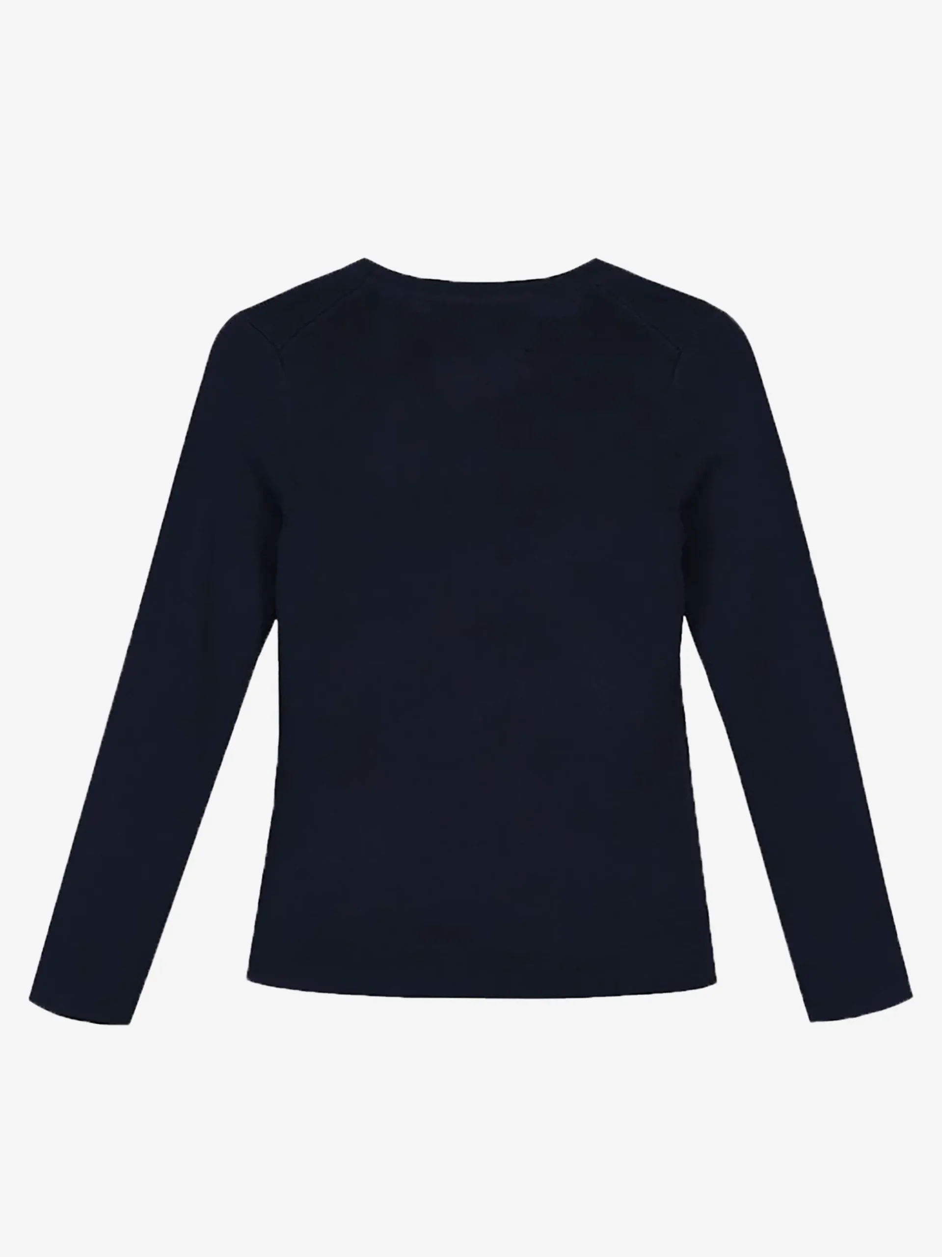Donkerblauwe top met lange mouwen
