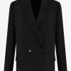 Double-breasted oversized blazer